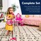 Best Choice Products 19in Kids Flash Guitar, Pretend Play Musical Instrument Toy for Toddlers w/ Mic, Stand